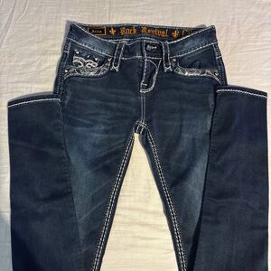 Rock Revival Women's Dark Blue Skinny Jeans